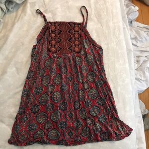 Lucky Brand tank top with design and embroidery
